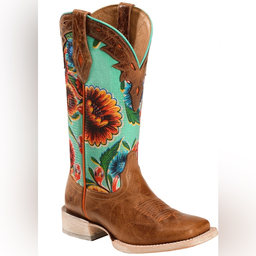 Floral Ariat cowboy boots
